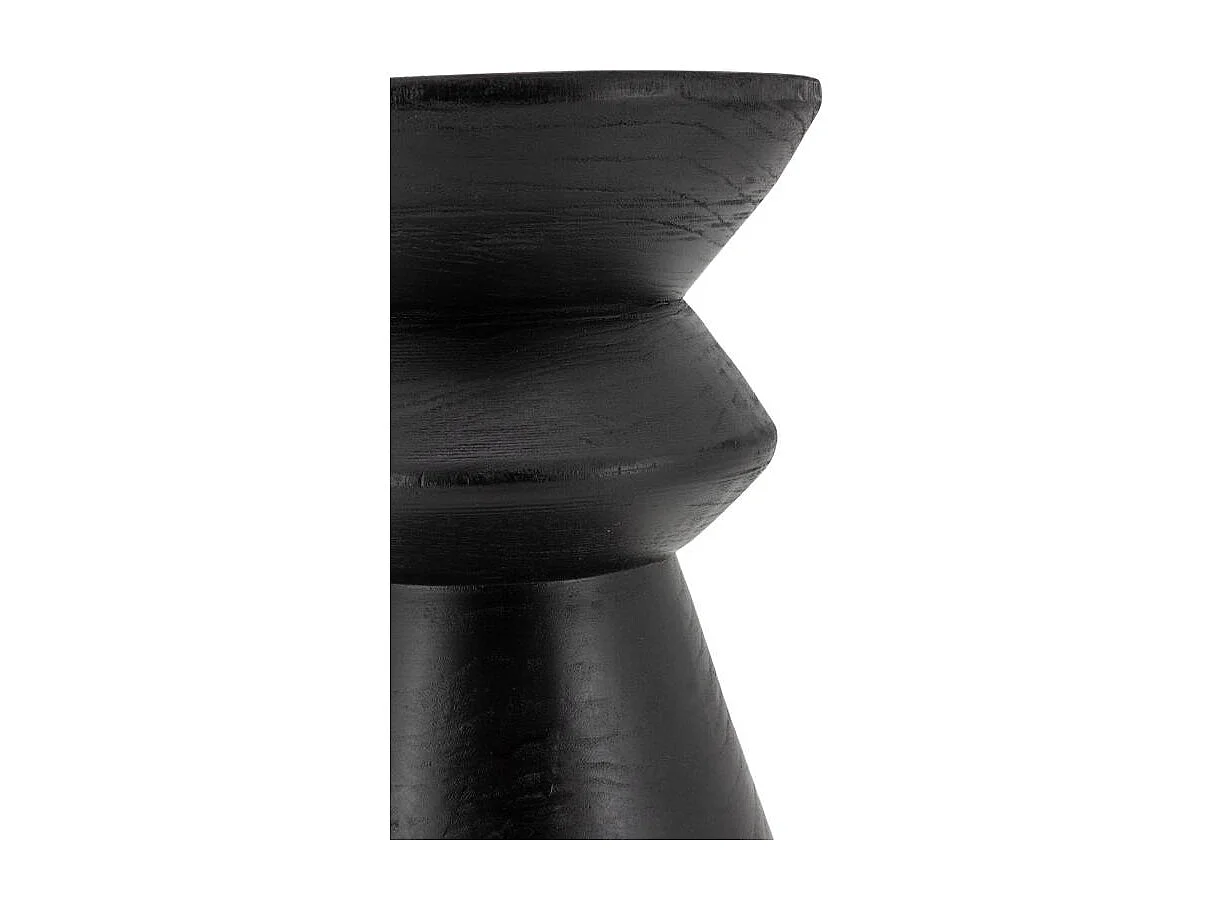 Tabouret en bois paulownia Pion noir