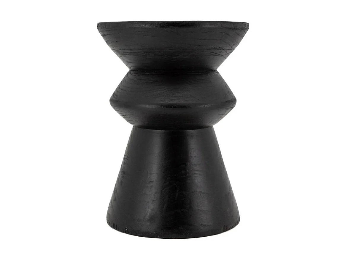 Tabouret en bois paulownia Pion noir