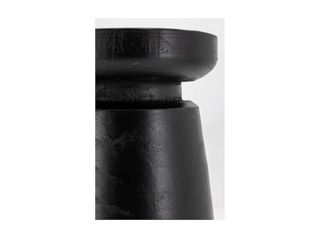 Tabouret en bois paulownia Bouchon noir