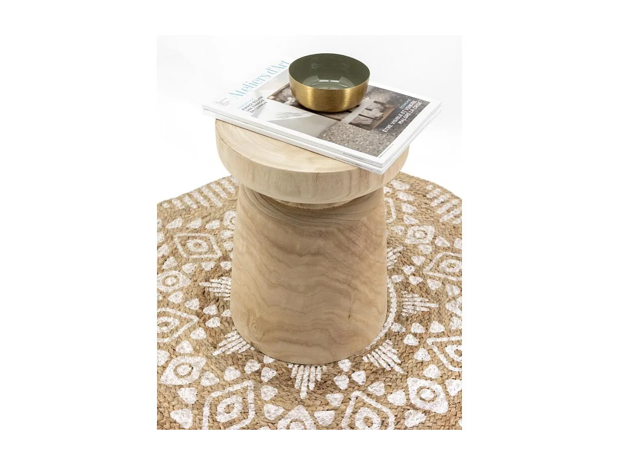 Tabouret en bois paulownia Bouchon naturel