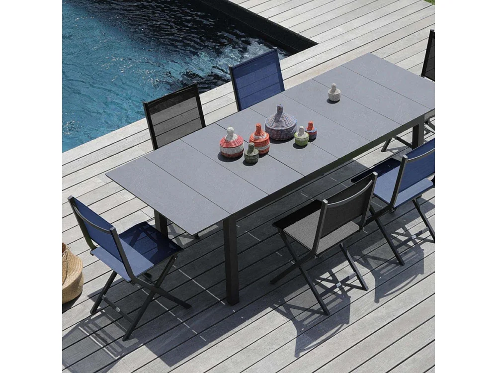 Chaise jardin pliante en aluminium Thema