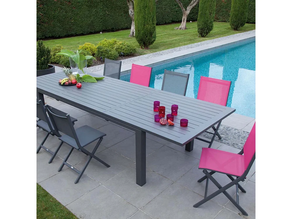 Chaise jardin pliante en aluminium Elegance