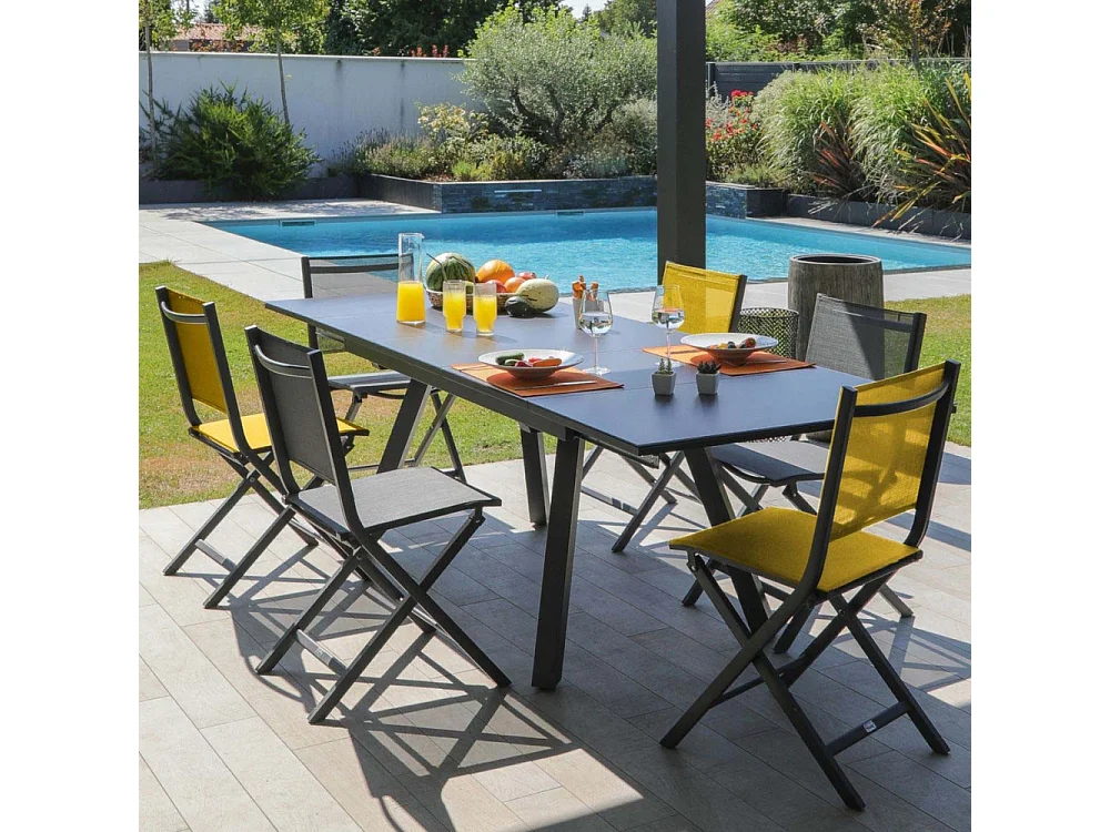 Chaise jardin pliante en aluminium Thema