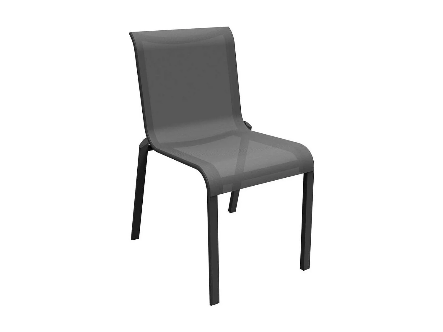 Chaises pour l'extérieur en aluminium Cauro Graphite, Gris