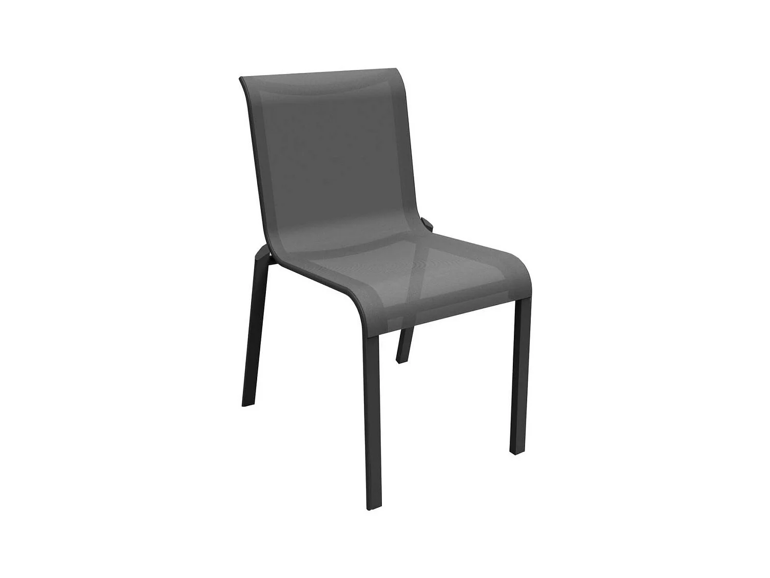 Chaises pour l'extérieur en aluminium Cauro Graphite, Gris