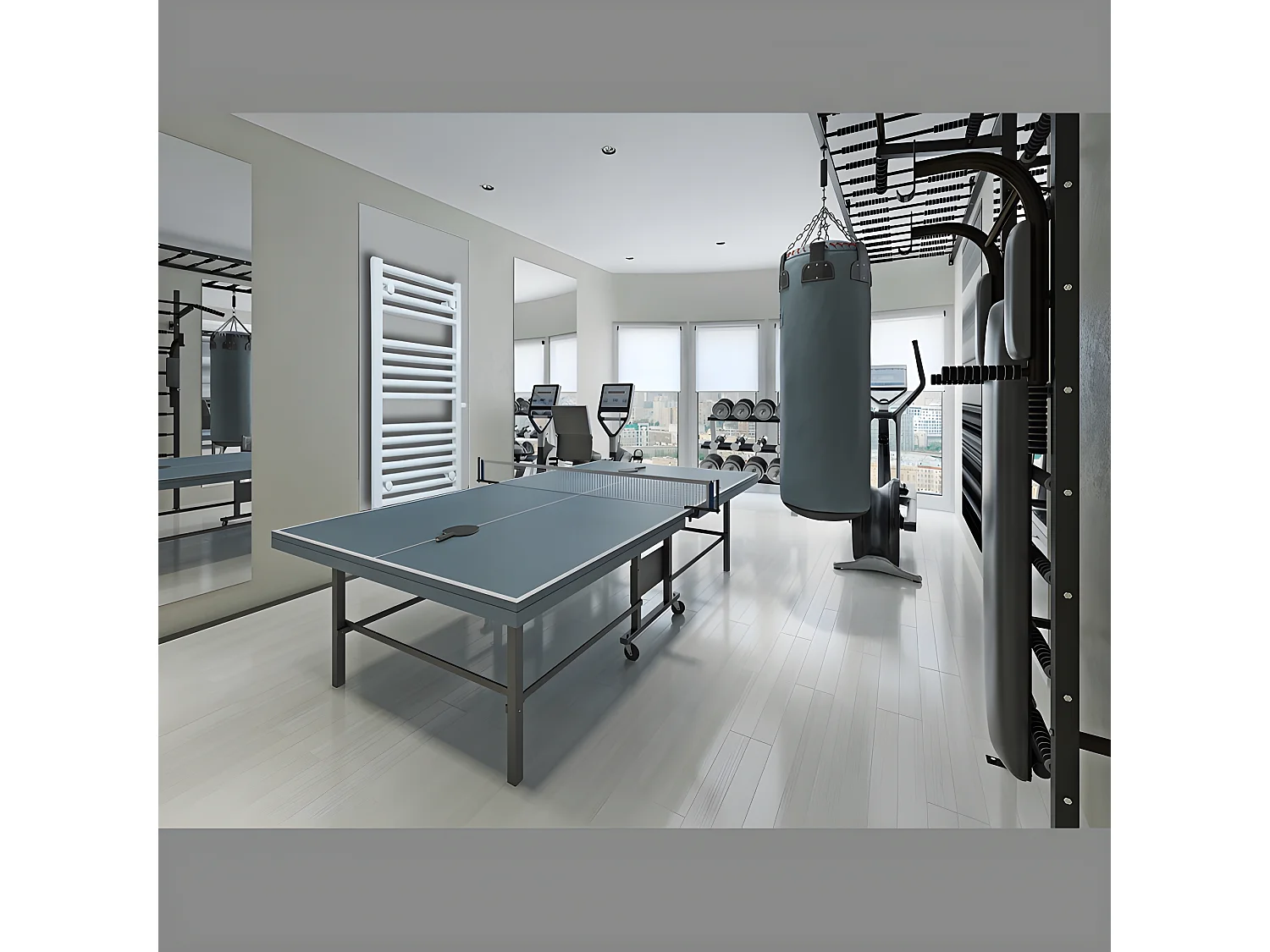 ECD Germany Radiateur Design Sahara - 500 x 1200 mm - Blanc - avec Raccord Latéral 500 mm - Sèche-Serviettes Rénovation pour Salle de Bain