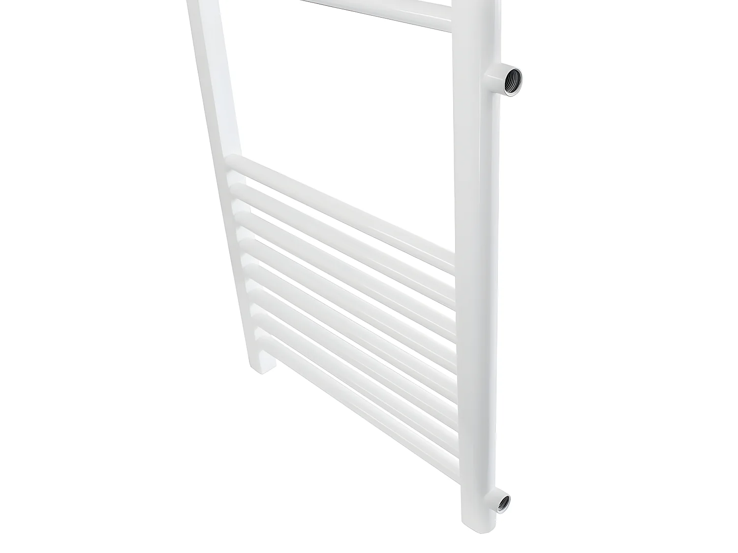 ECD Germany Radiateur Design Sahara - 500 x 1200 mm - Blanc - avec Raccord Latéral 500 mm - Sèche-Serviettes Rénovation pour Salle de Bain