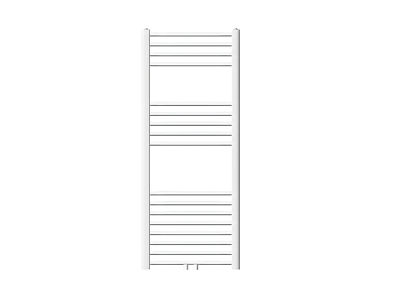 ECD Germany Radiateur Design Sahara Non Electrique - 500 x 1200 mm - Blanc - Connexion Central - sans Kit de Raccordement - Forme Droit