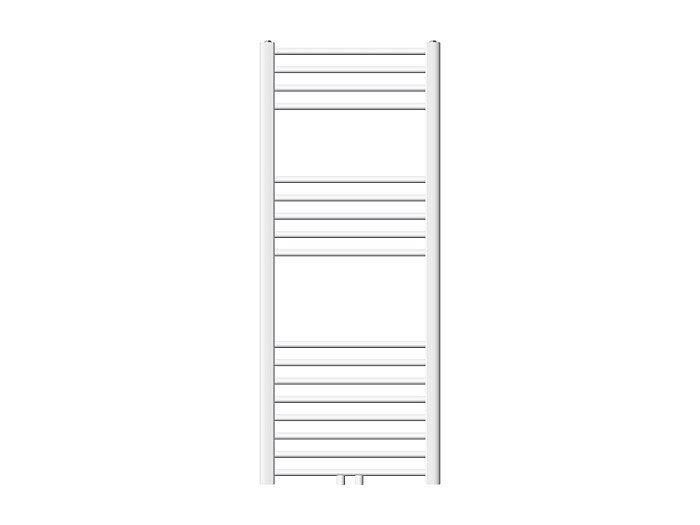 Radiateur Sèche-Serviettes Blanc 300x800 Mm – Connexion Centrale, Non Électrique, Avec Kit Montage - 3