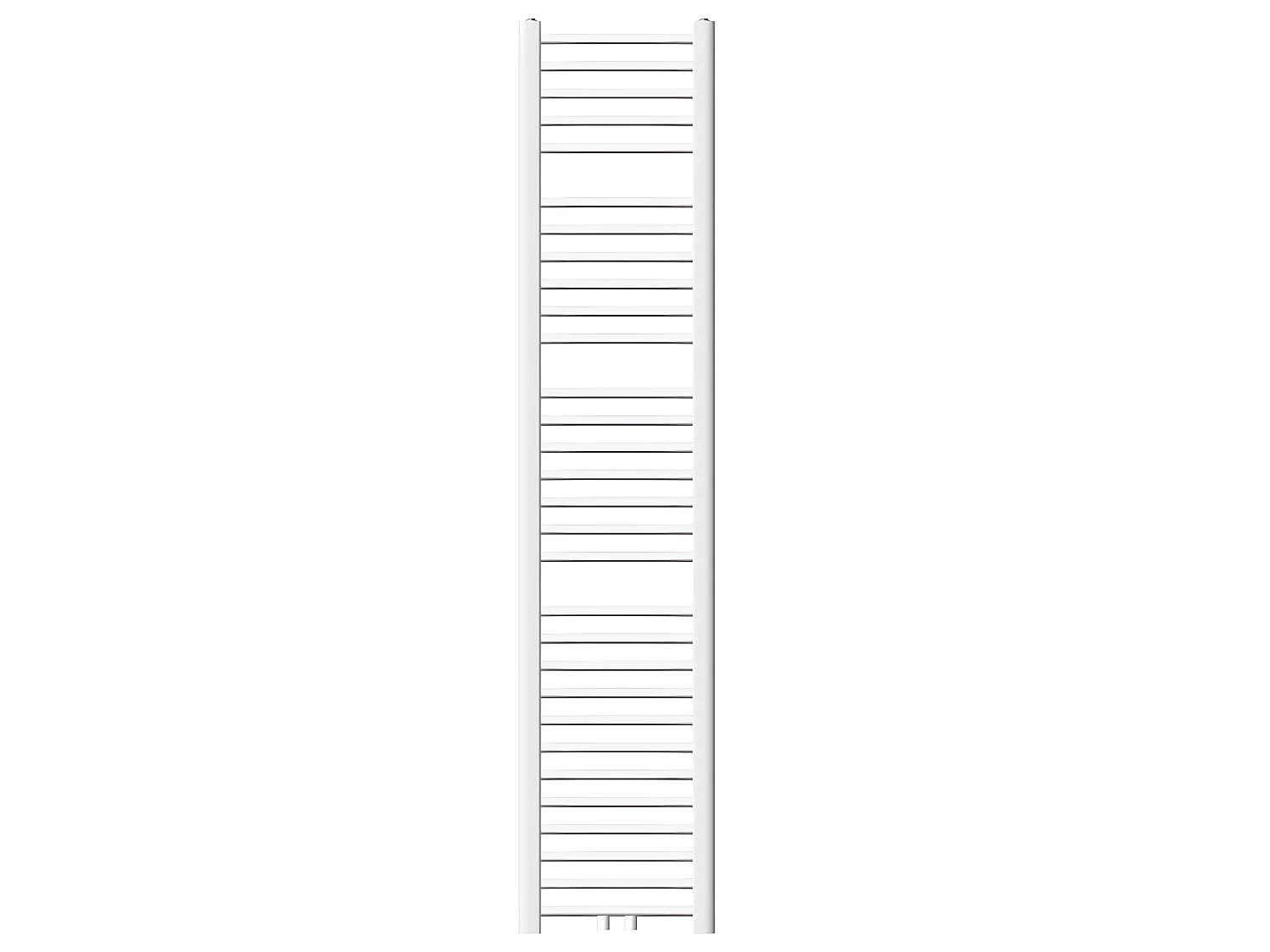 ECD Germany Radiateur Sèche-Serviettes Sahara - 300 x 1800 mm - Blanc - Connexion Central - sans Kit de Raccordement - Forme Droite