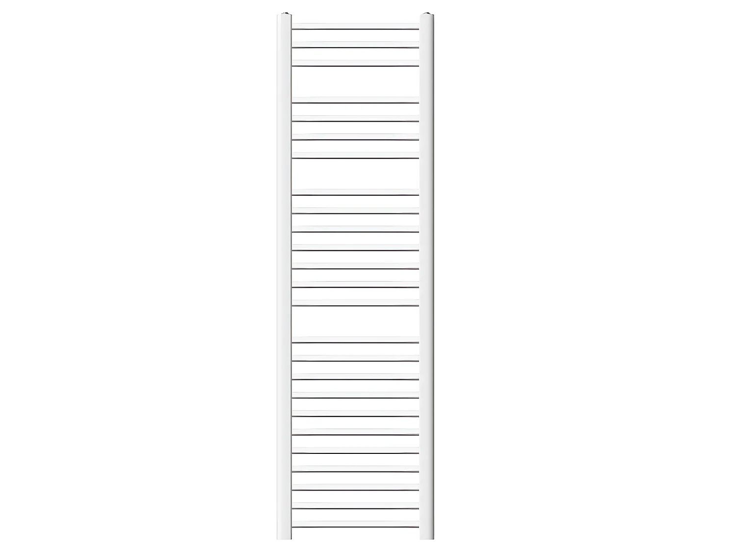 Radiateur Sèche-Serviettes Sahara pour Salle de Bain, 400 x 1500 mm, Blanc, Droit