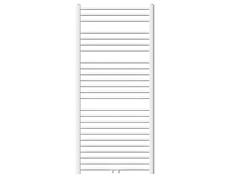 ECD Germany Radiatore Scaldasalviette Sahara - 750 x 1500 mm - Bianco - Dritto con Chiusura Centrale - Radiatore Scaldasalviette Asciugabiancheria 750x1500 mm