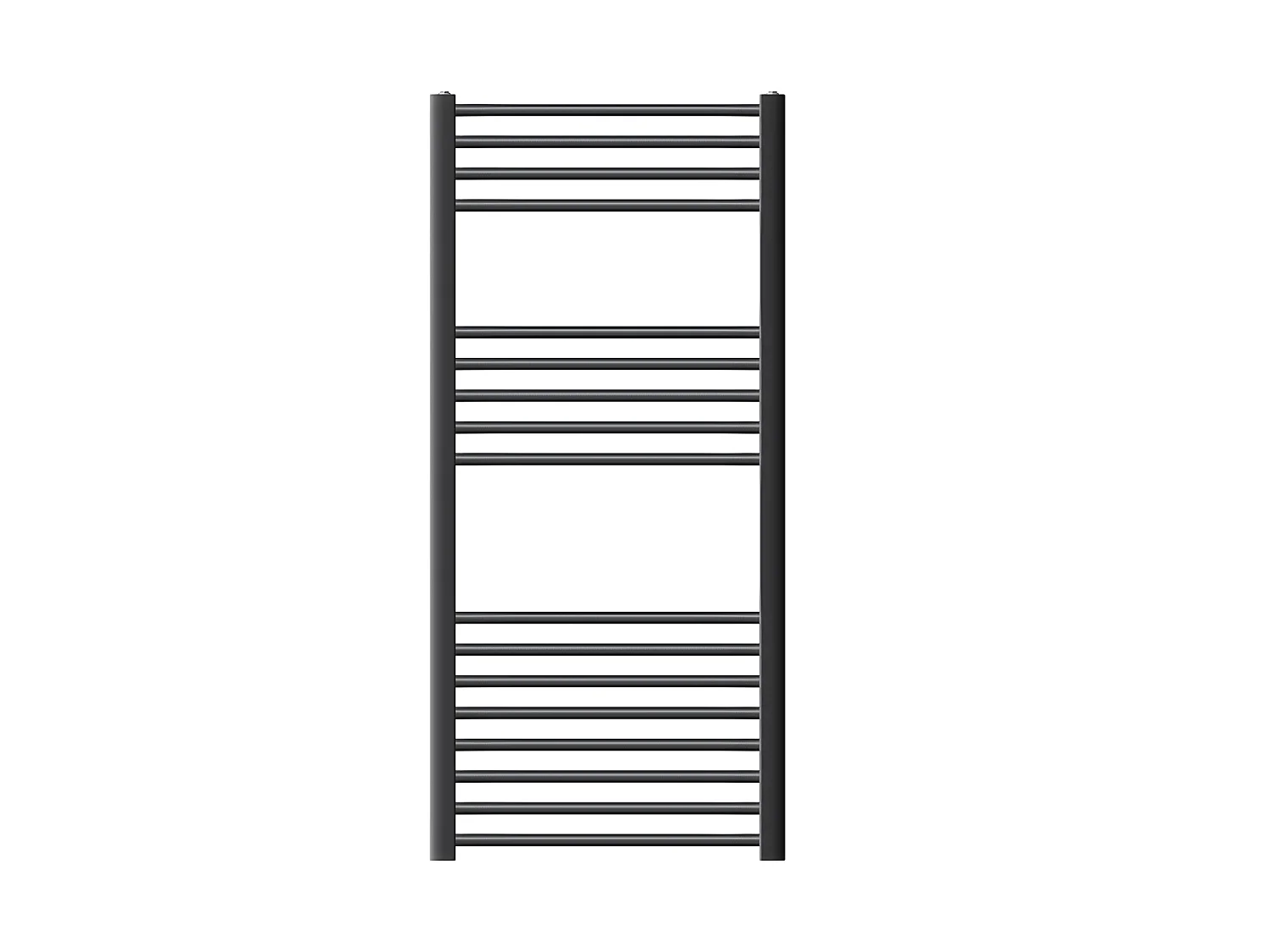 ECD Germany Sèche-Serviettes Design Sahara - 600 x 1200 mm - Anthracite - Connexion Latéral - Forme Droite