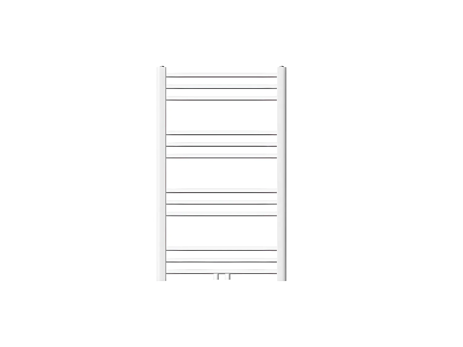 ECD Germany Sèche-Serviettes Sahara Non Électrique - 600 x 800 mm - Blanc - Connexion Central - sans Kit de Raccordement