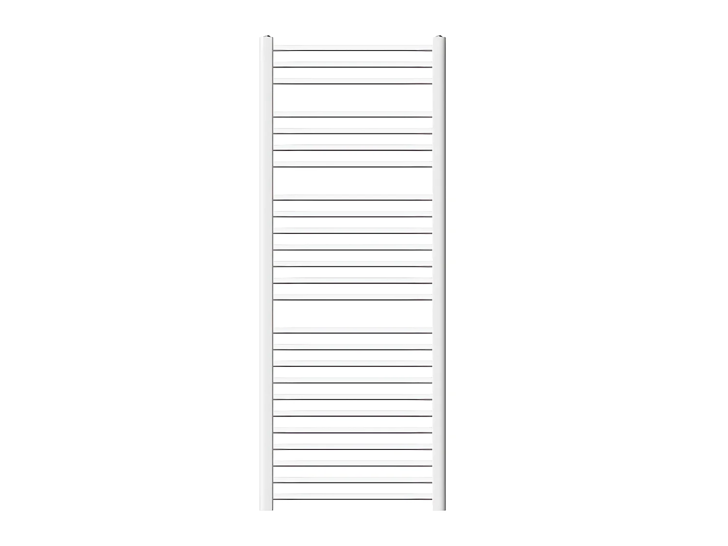 ECD Germany Radiateur Sèche-Serviettes Sahara - 600 x 1500 mm - Blanc - Courbé avec Raccordement Latéral - Radiateur Sèche Serviette Salle de Bain - Pas Électrique