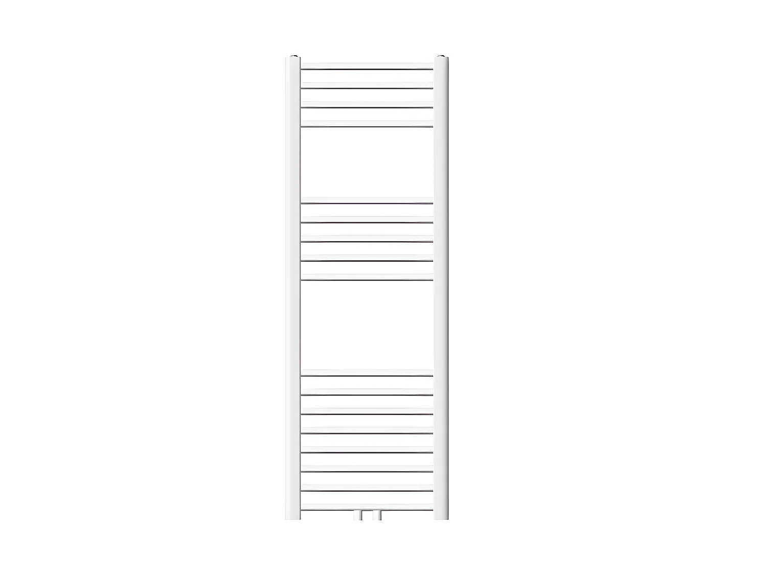 ECD Germany Radiateur Design Sahara Non Electrique - 400 x 1200 mm - Blanc - Connexion Central - sans Kit de Raccordement - Forme Courbé