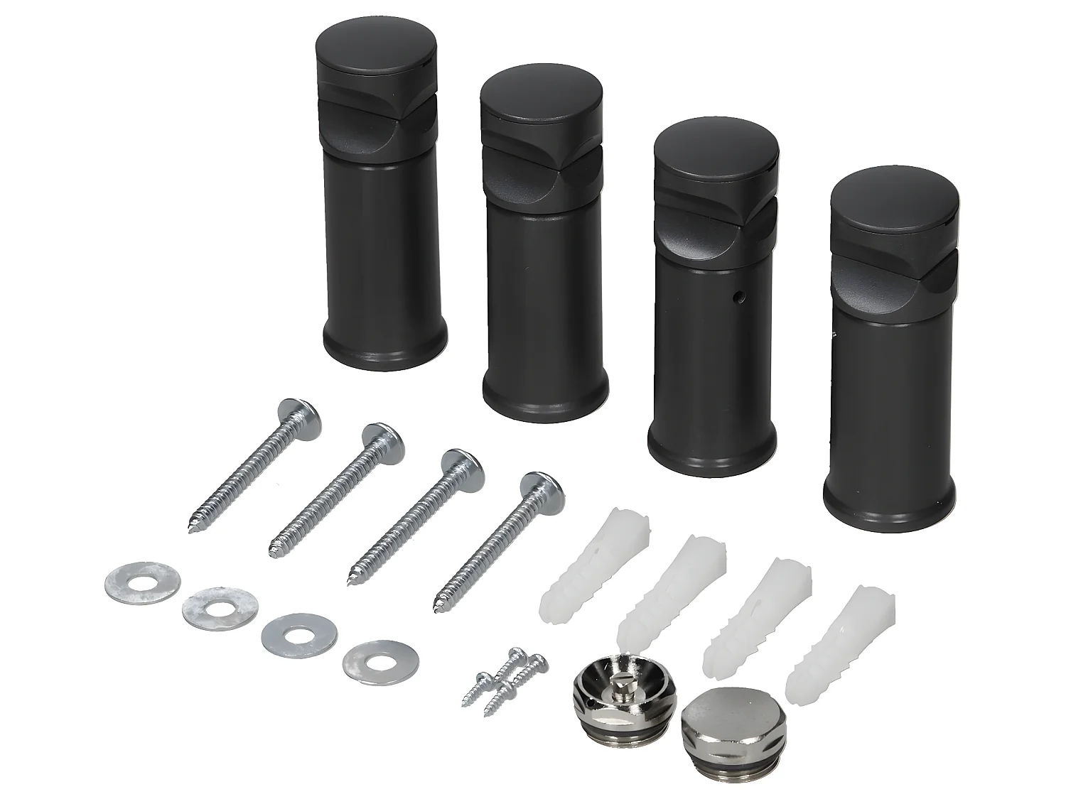 Radiatore Sahara Design, 400 x 1800 mm, Antracite, Attacco Laterale, Forma Curva