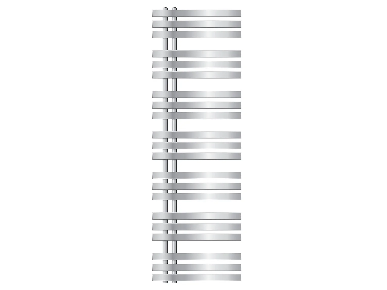 ECD Germany Iron EM Design Radiateur Sèche-Serviettes - 500 x 1600 mm - Chrome - Radiateur Salle de Bain Sèche Serviette Chauffant