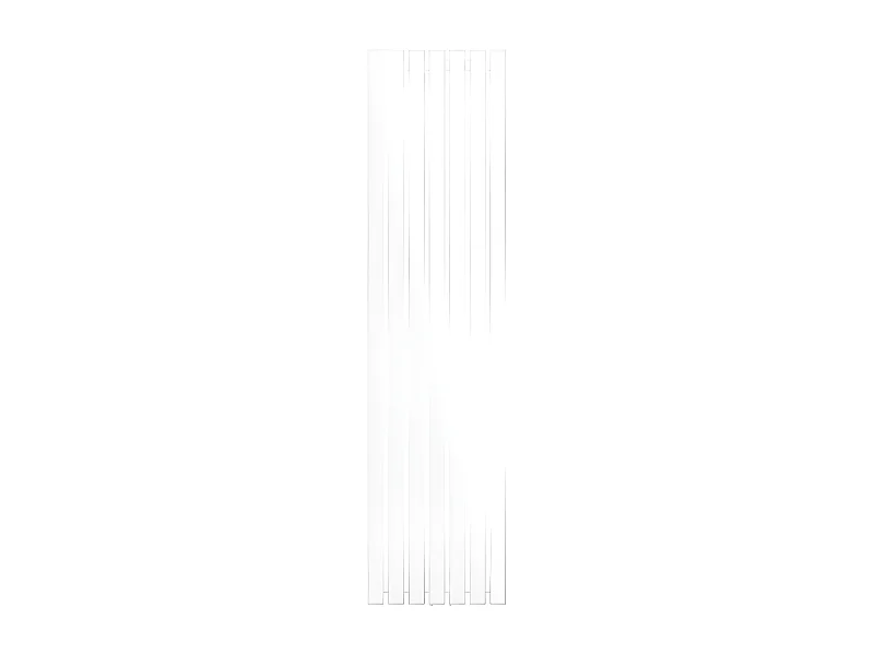 ECD Germany Radiateur Stella Non Électrique - 370 x 1400 mm - Blanc - Connexion Central - sans Kit de Raccordement - Design Panneau Plat