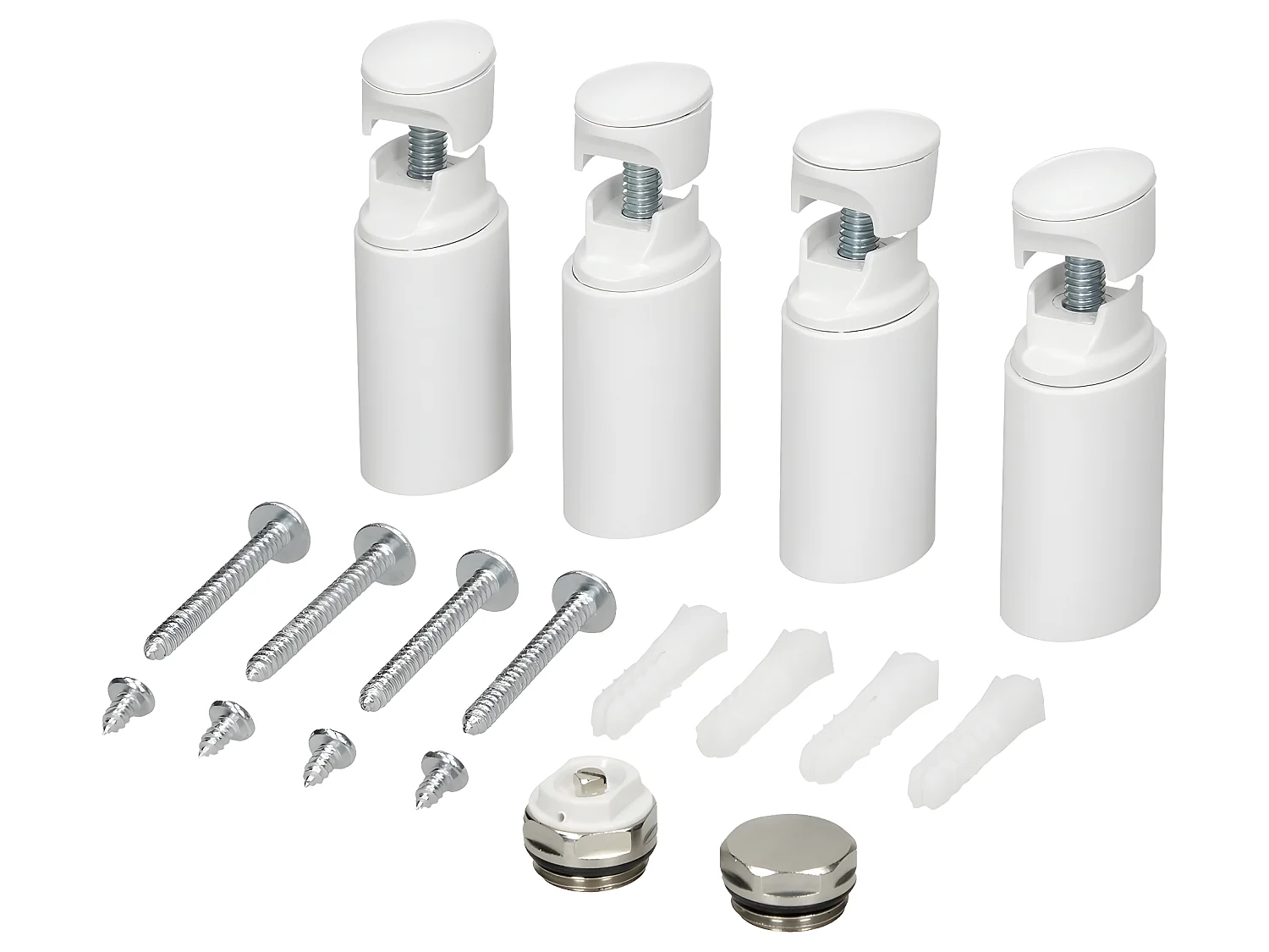 Radiateur Sèche-Serviettes Sahara, 600 x 800 mm, Blanc, Connexion Latéral