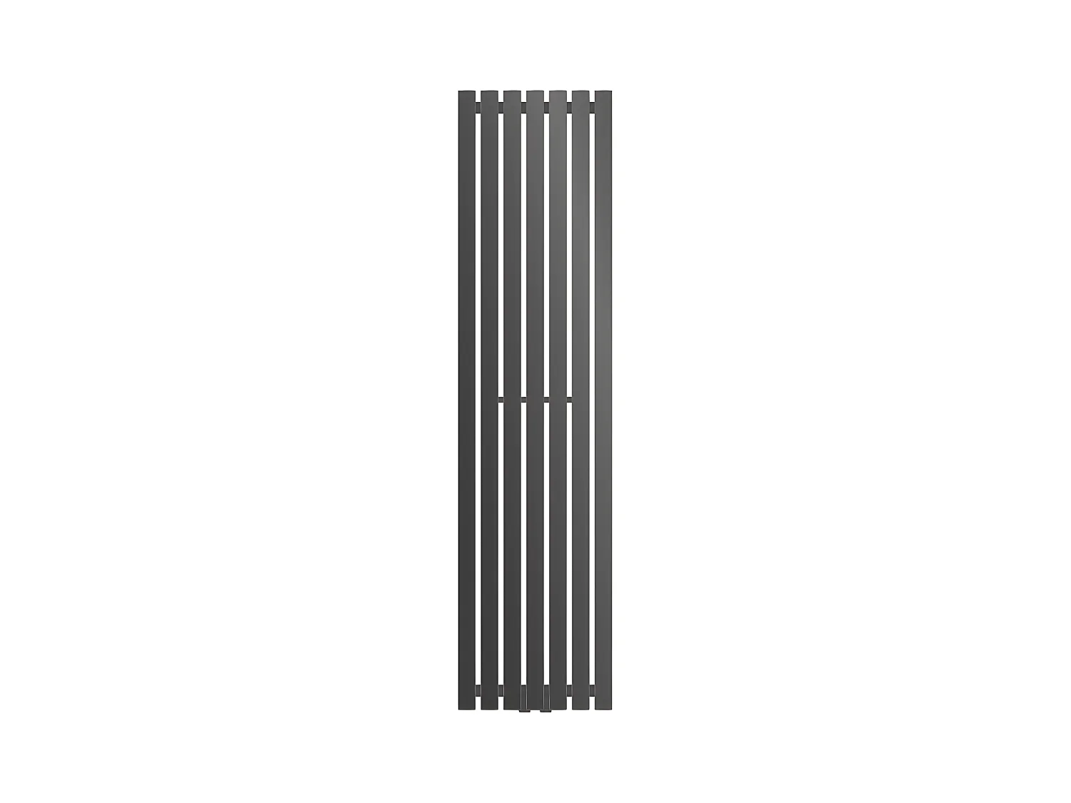 ECD Germany Radiateur Stella Non Électrique - 370 x 1400 mm - Anthracite - Connexion Central - sans Kit de Raccordement - Design Panneau Plat - avec Kit Montage Mural - Sèche-Serviettes Salle de Bain