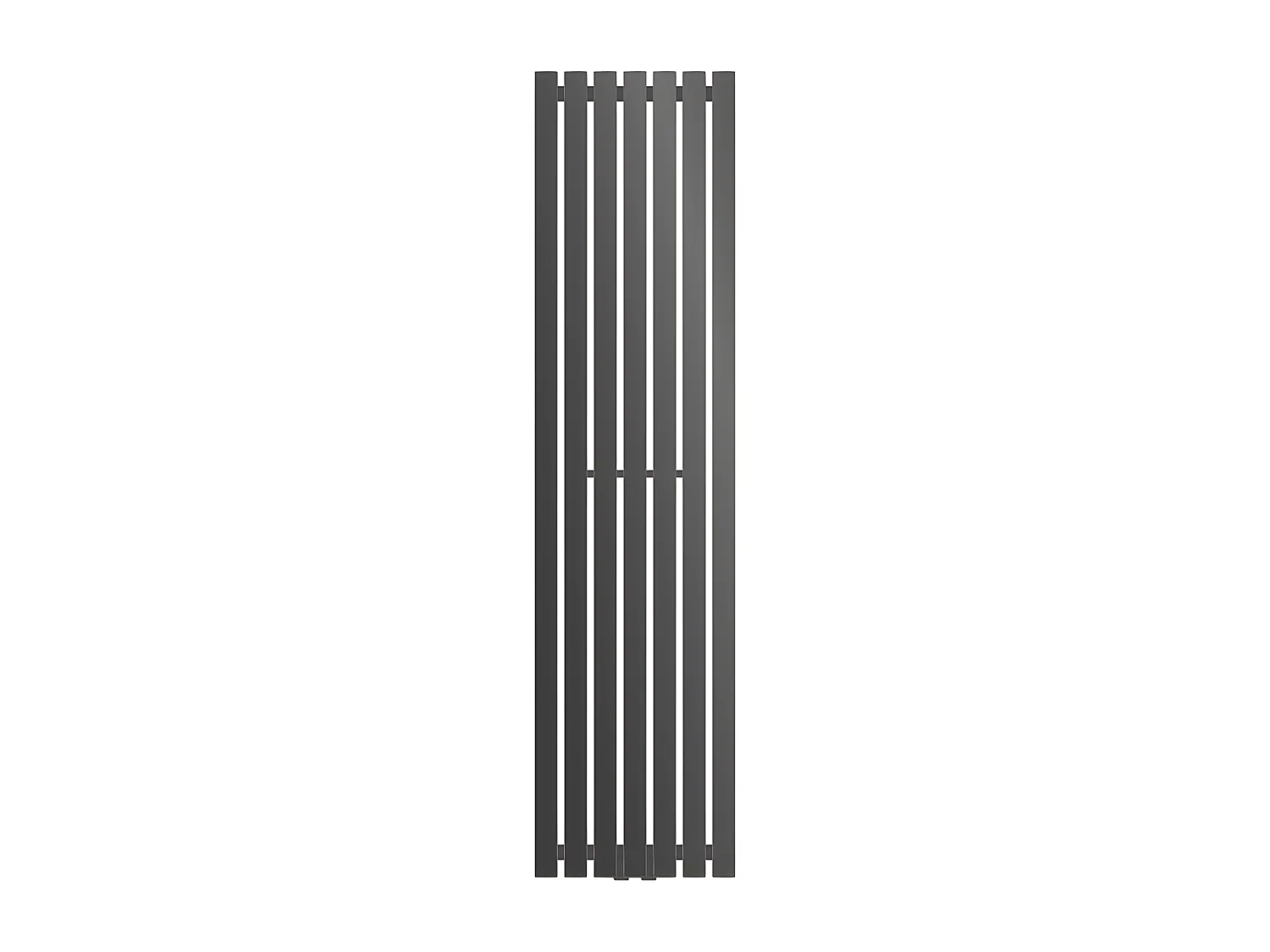 ECD Germany Radiateur Stella Non Électrique - 370 x 1400 mm - Anthracite - Connexion Central - sans Kit de Raccordement - Design Panneau Plat