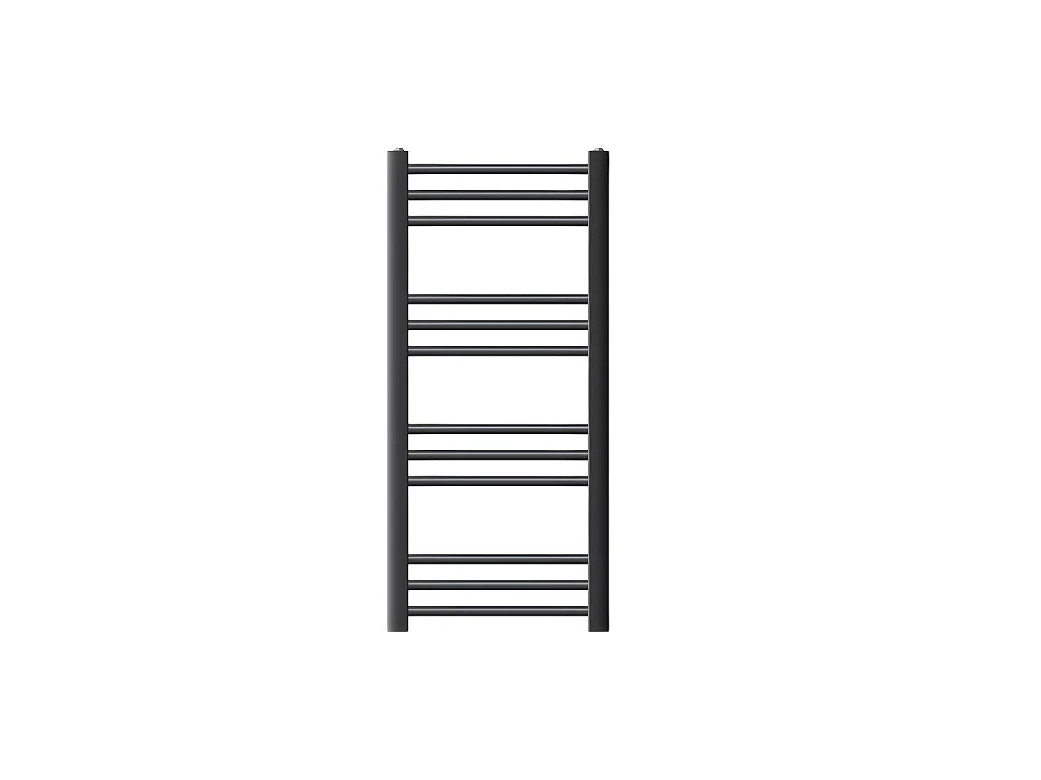 ECD Germany Sèche-Serviettes Design Sahara - 400 x 800 mm - Anthracite - Connexion Latéral - Forme Droit