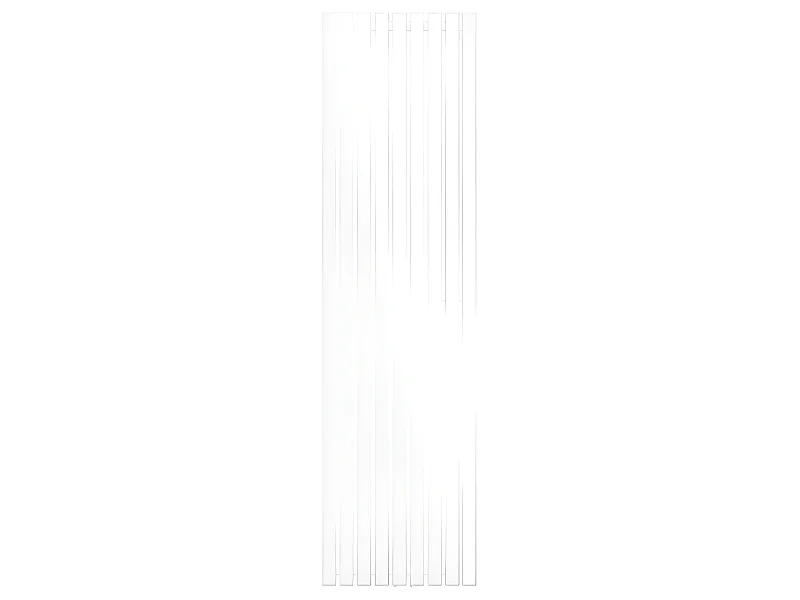 ECD Germany Radiateur Stella Non Électrique - 480 x 1800 mm - Blanc - Connexion Central - sans Kit de Raccordement - Design Panneau Plat