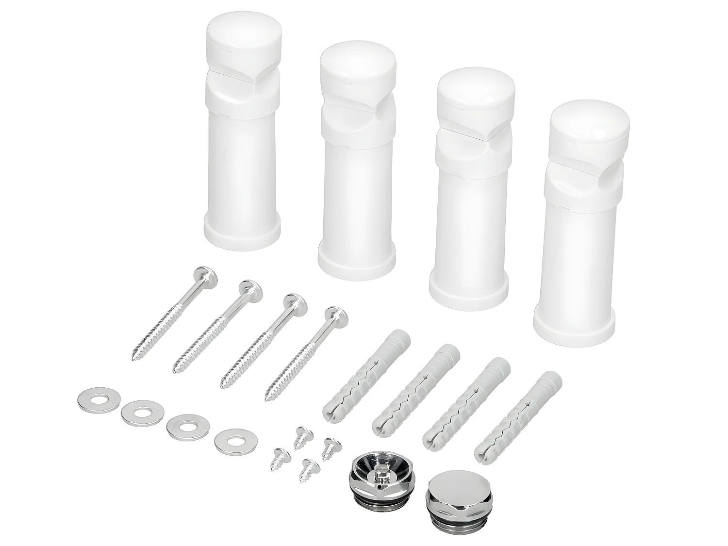 ECD Germany Radiatore Scaldasalviette Sahara - 500 x 1800 mm - Bianco - Dritto con Chiusura Centrale - Radiatore Scaldasalviette Asciugabiancheria 500x1800 mm