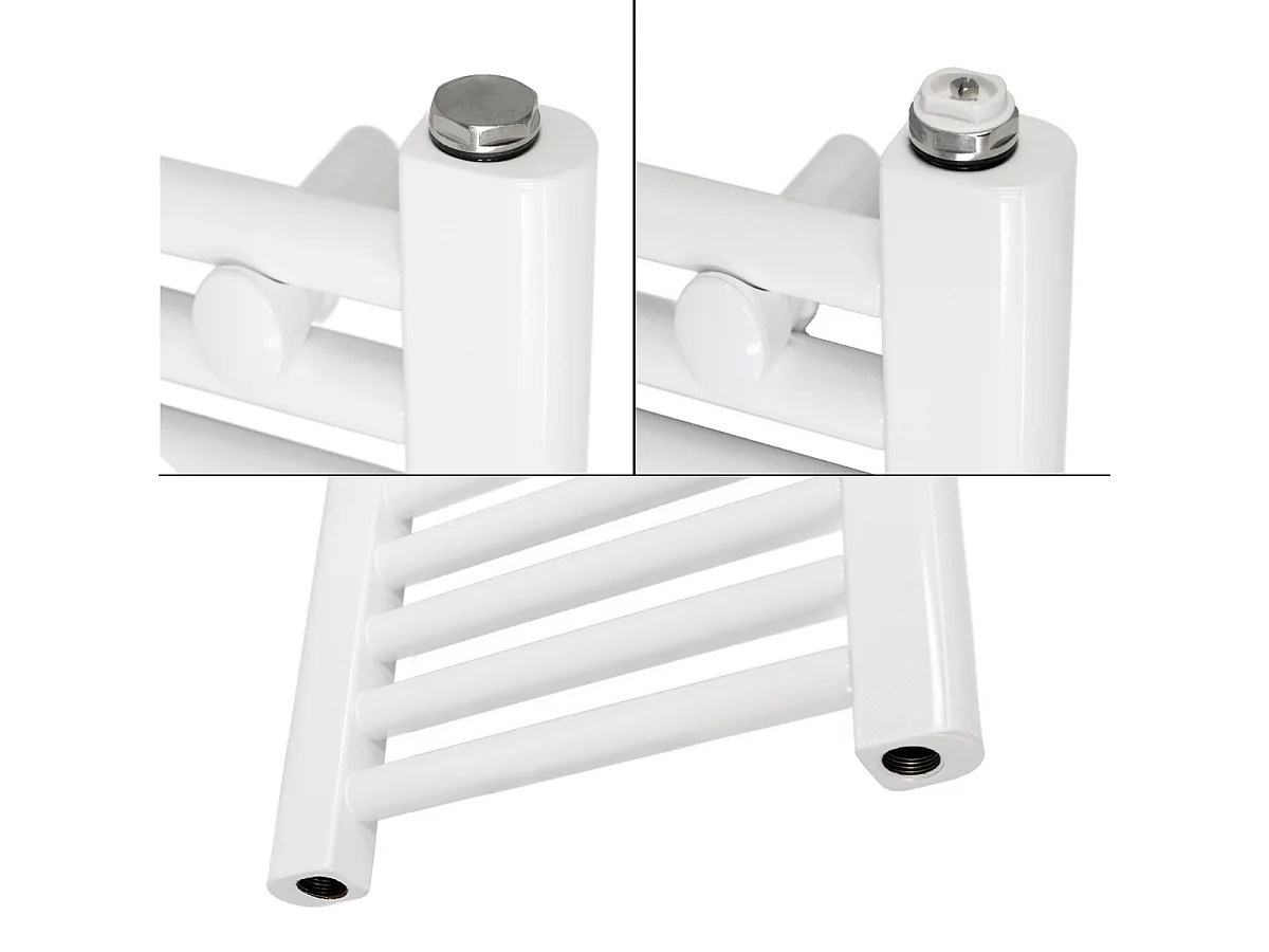 Radiatore Sahara Design, 600 x 1200 mm, Bianco, Attacco Laterale, Forma Dritto