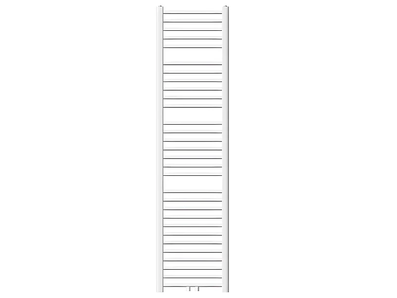 ECD Germany Radiateur Design Sahara Non Electrique - 400 x 1800 mm - Blanc - Connexion Central - sans Kit de Raccordement - Forme Droit