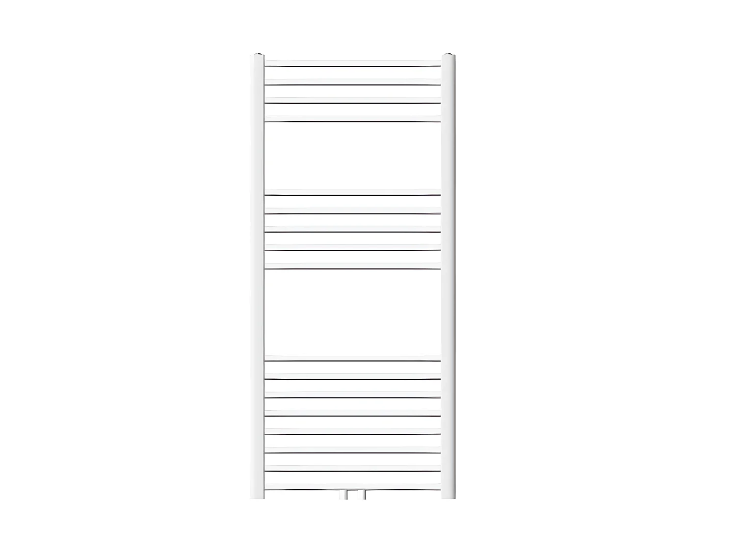ECD Germany Radiateur Design Sahara Non Electrique - 600 x 1200 mm - Blanc - Connexion Central - sans Kit de Raccordement - Forme Courbé