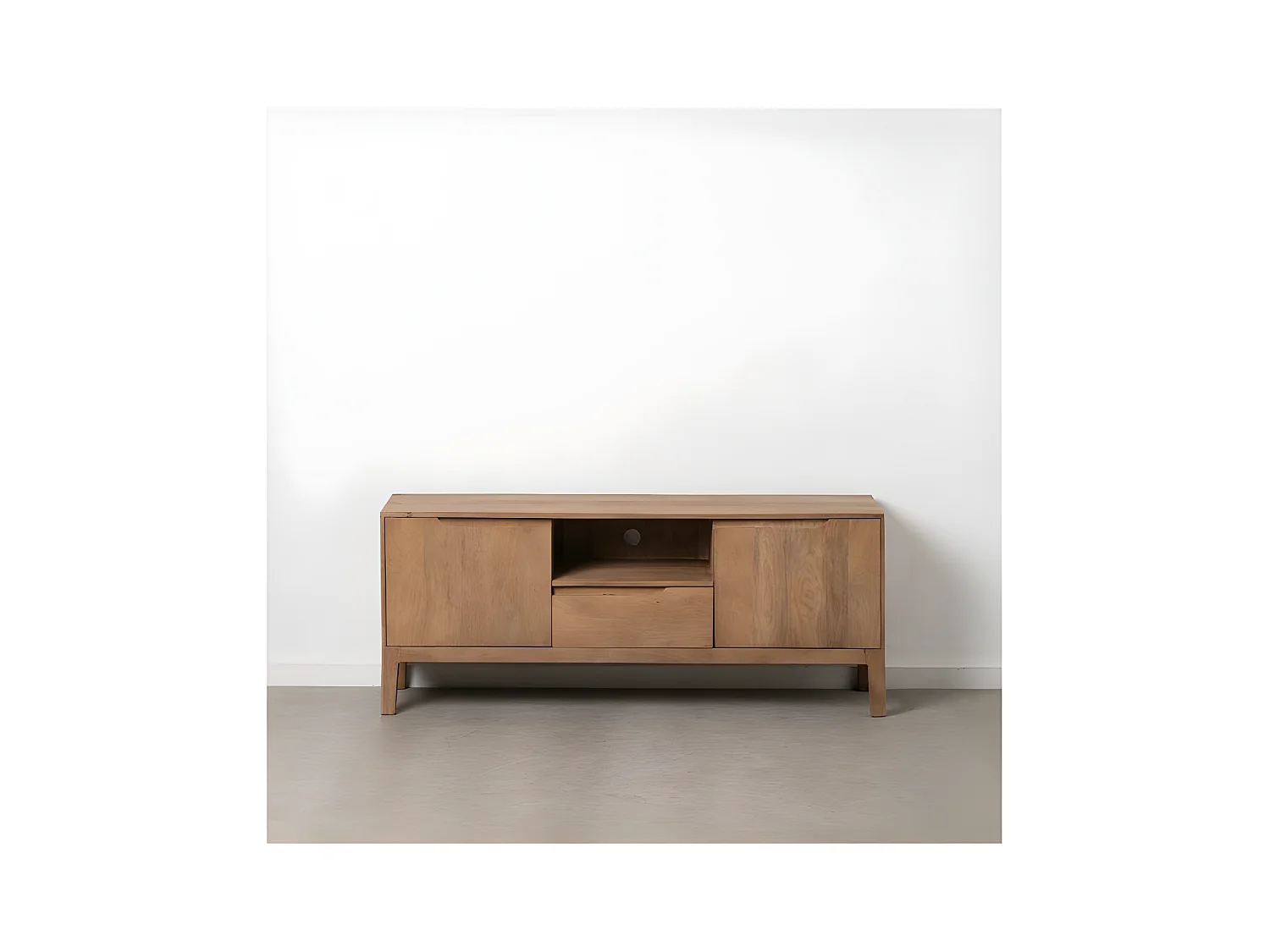 Meuble TV 1 niche 2 portes 1 tiroir Bois - VERTICA