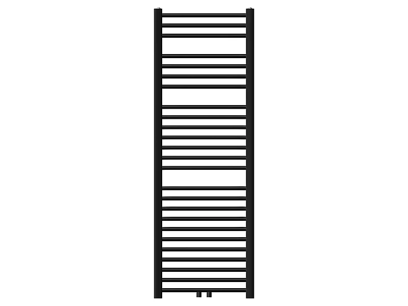 Radiatore da bagno Radiatore Sahara connessione centrale Scaldasalviette Nero 50x150cm