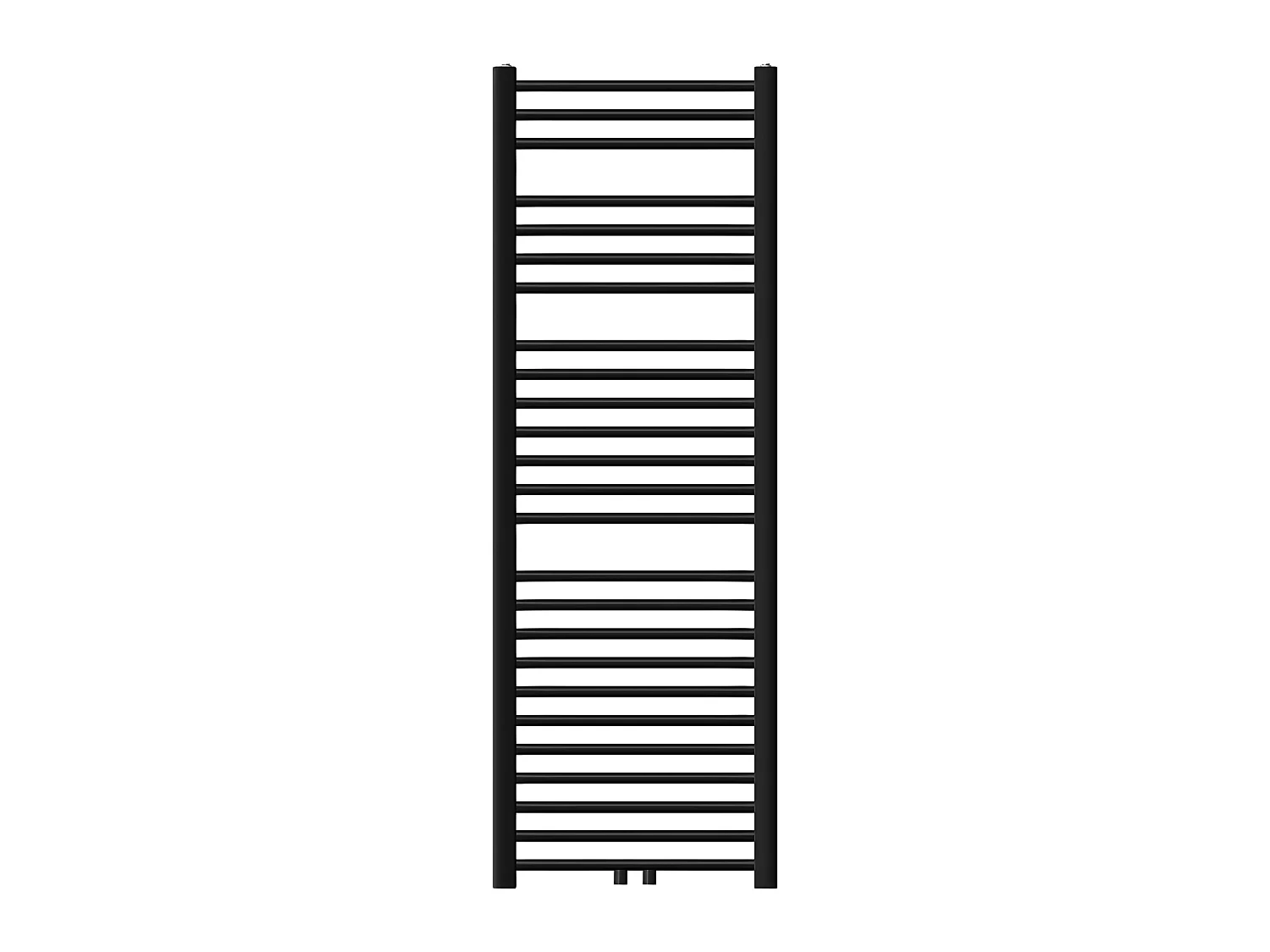 Radiateur de salle de bain Sahara raccord central chauffe-serviettes noir 50x150cm