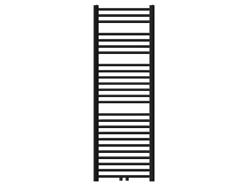 Radiatore da bagno Radiatore Sahara connessione centrale Scaldasalviette Nero 50x150cm