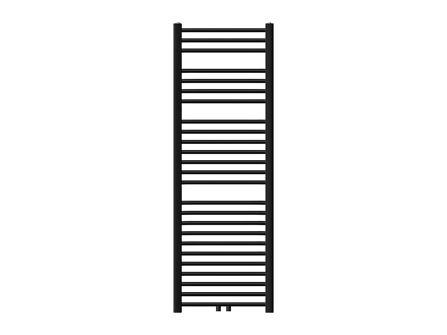 Radiateur de salle de bain Sahara raccord central chauffe-serviettes noir 50x150cm