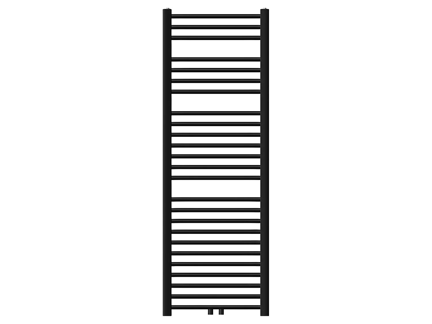 Radiador de baño Radiador conexión central Sahara Toallero Negro 50x150cm