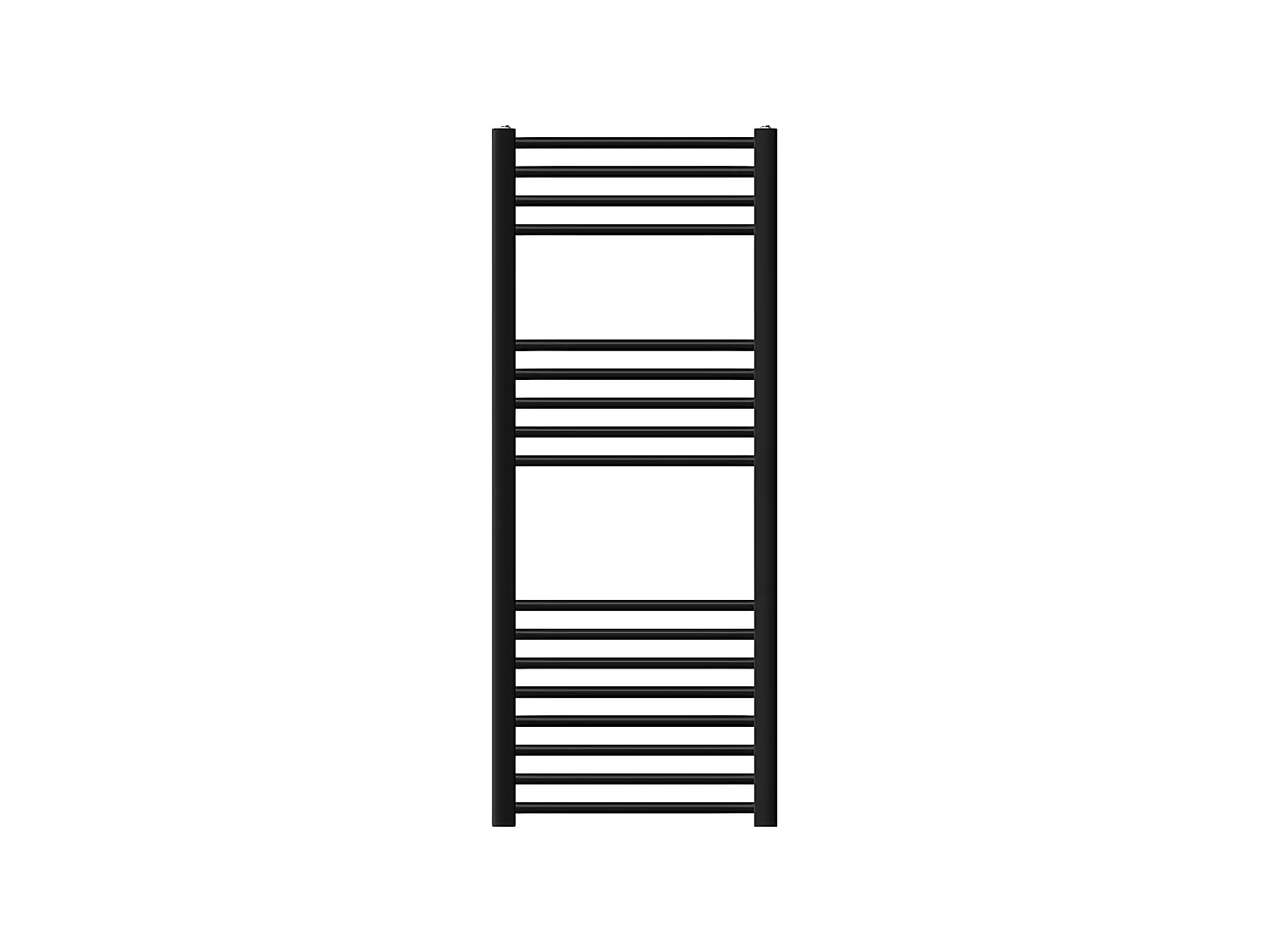Radiateur de salle de bain Sahara raccord latéral sèche-serviettes noir 50x120cm