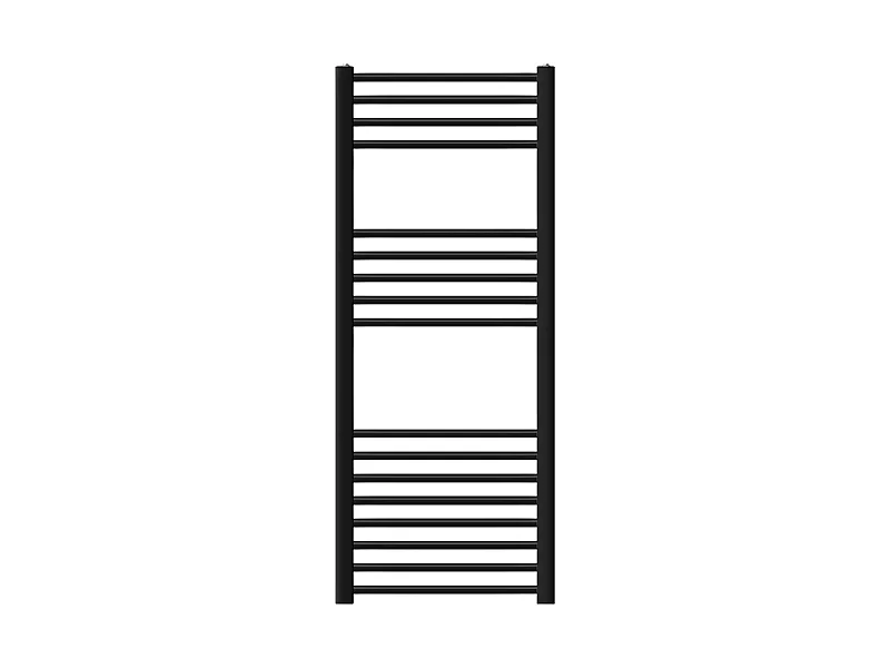 Radiateur de salle de bain Sahara raccord latéral sèche-serviettes noir 50x120cm