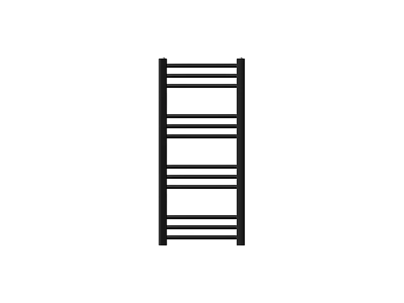 Radiateur de salle de bain Sahara raccord latéral chauffe-serviettes noir 40x80cm
