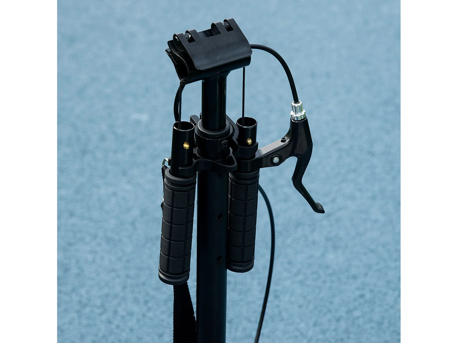 Patinete plegable negro y verde 91.5x36.5x104 cm HOMCOM