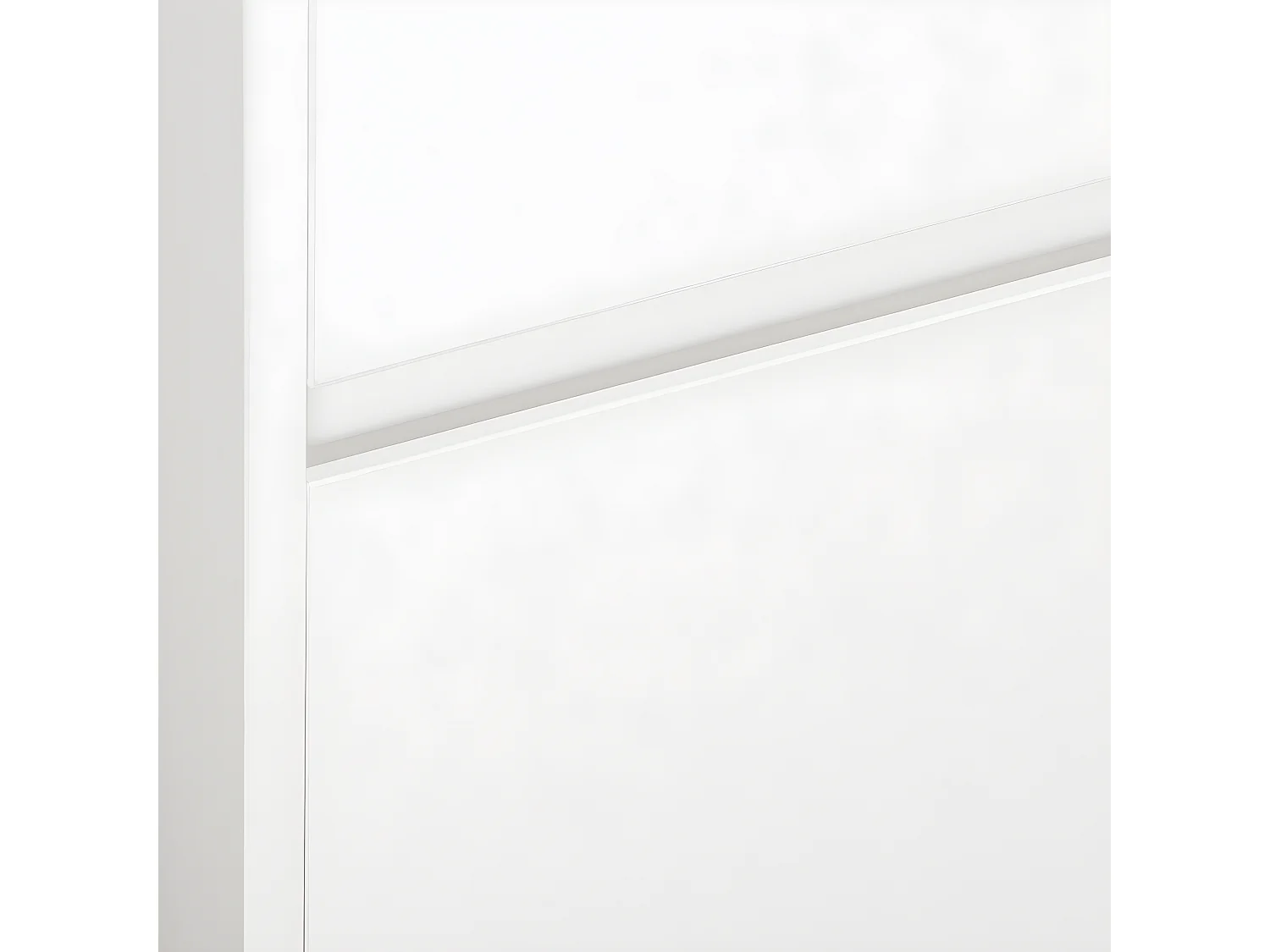 SoBuy FBT121-W Bijzettafel, Nachtkastje met 2 Schuifladen, Sofa Bijzettafel, Salontafel, Slaapkamertafel, Bedtafel