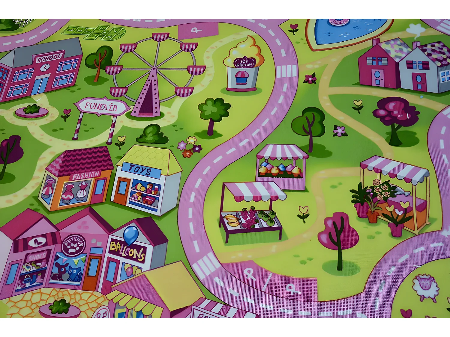 Kindertapijt SWEET TOWN 200x250 cm