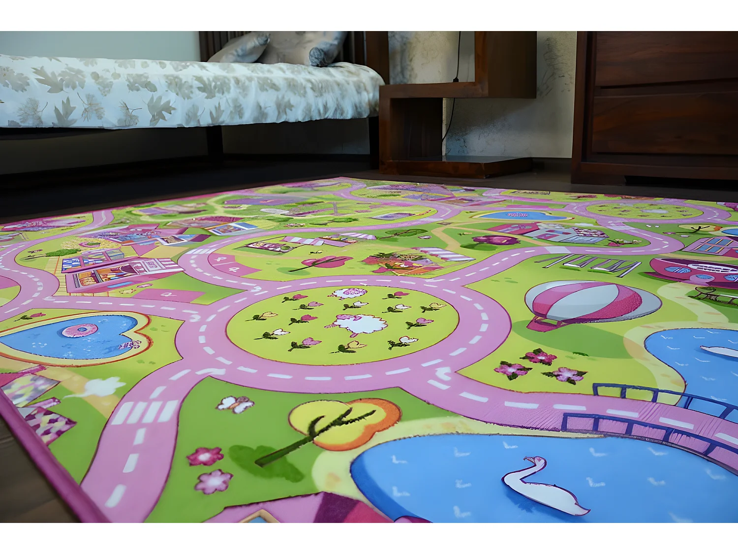 Kindertapijt SWEET TOWN 100x400 cm