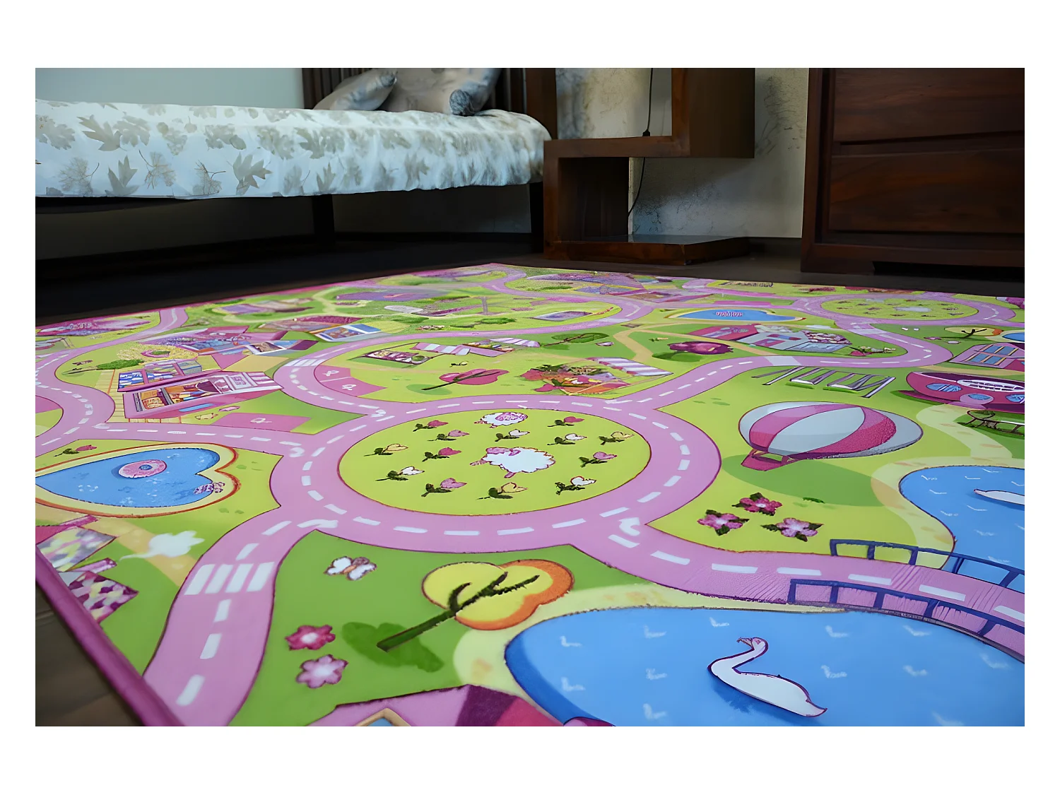 Kindertapijt SWEET TOWN 100x500 cm
