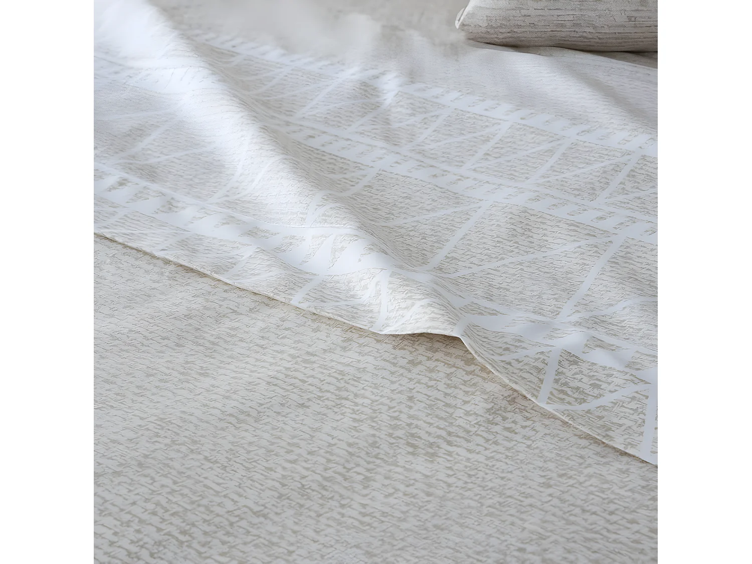 Juego de sábanas NAVIA BEIGE microfibra hipoalergénica BEIGE Cama 180