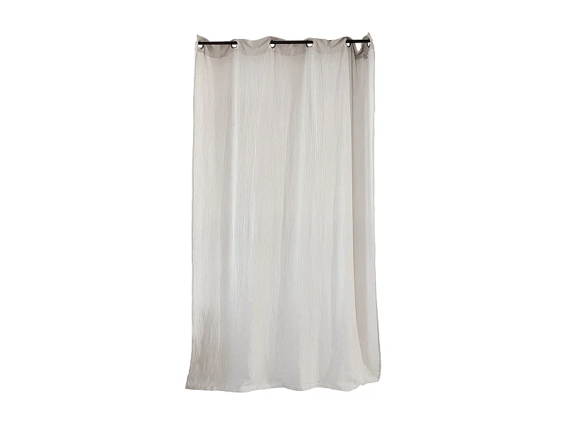 Rideau avec œillet 135X240 en 100% gaze de coton GAZGAZ gris