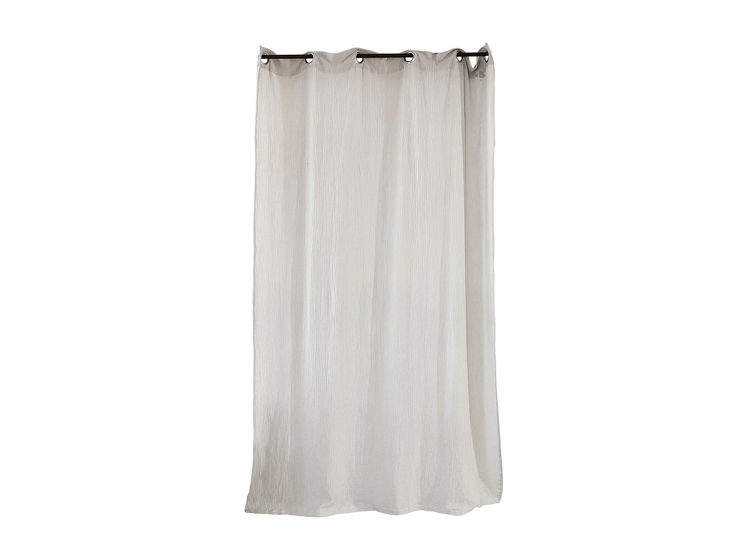 Rideau avec œillet 135X240 en 100% gaze de coton GAZGAZ gris