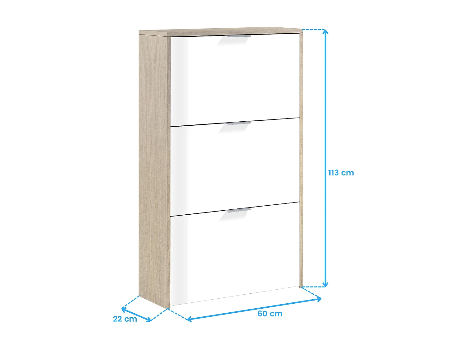 Schoenenkast 3 kleppen Zapateros - L60 cm